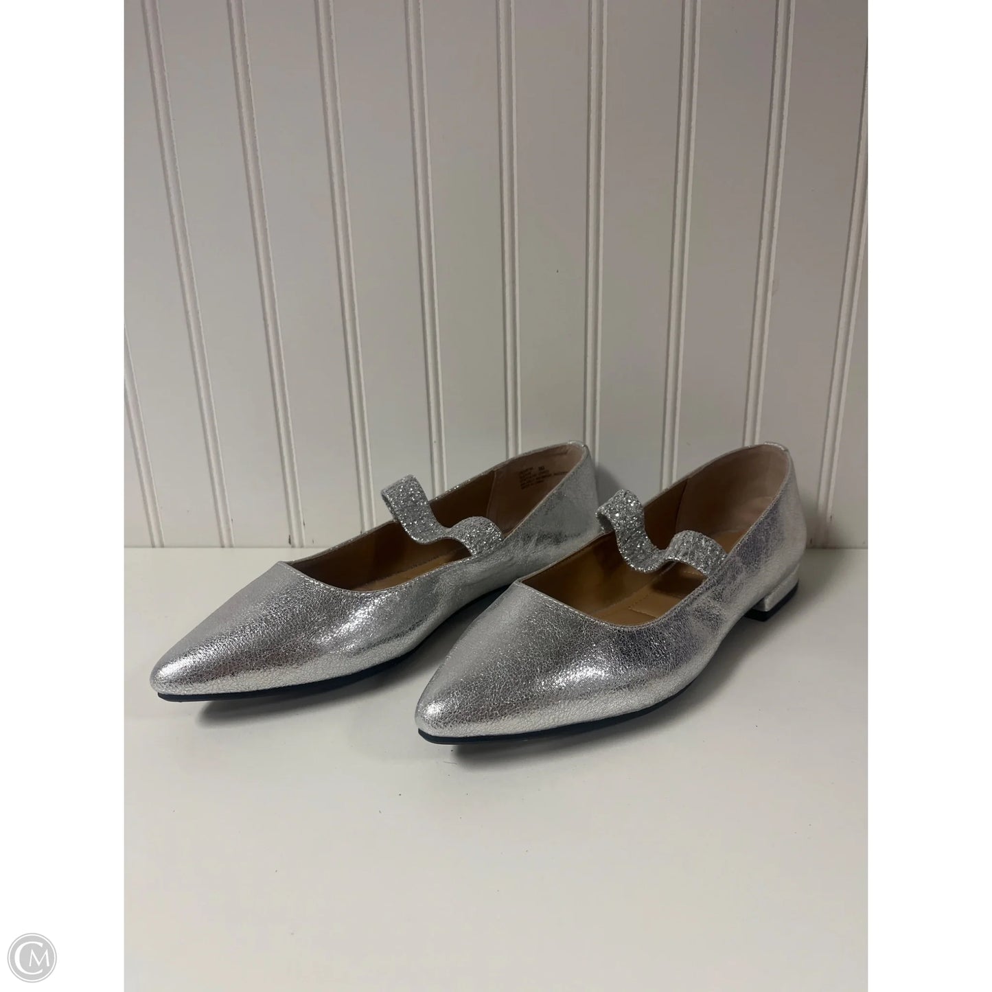 Shoes Heels Block By Kelly And Katie In Silver, Size: 9