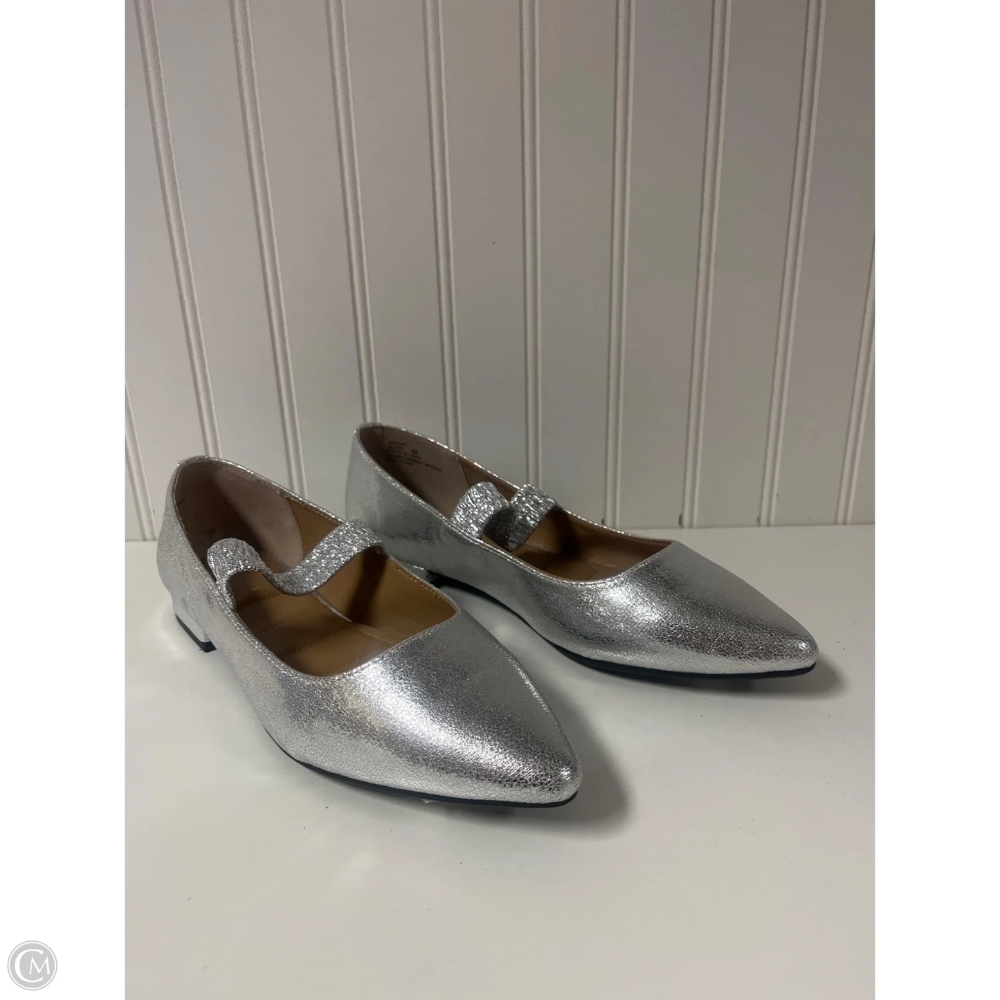 Shoes Heels Block By Kelly And Katie In Silver, Size: 9