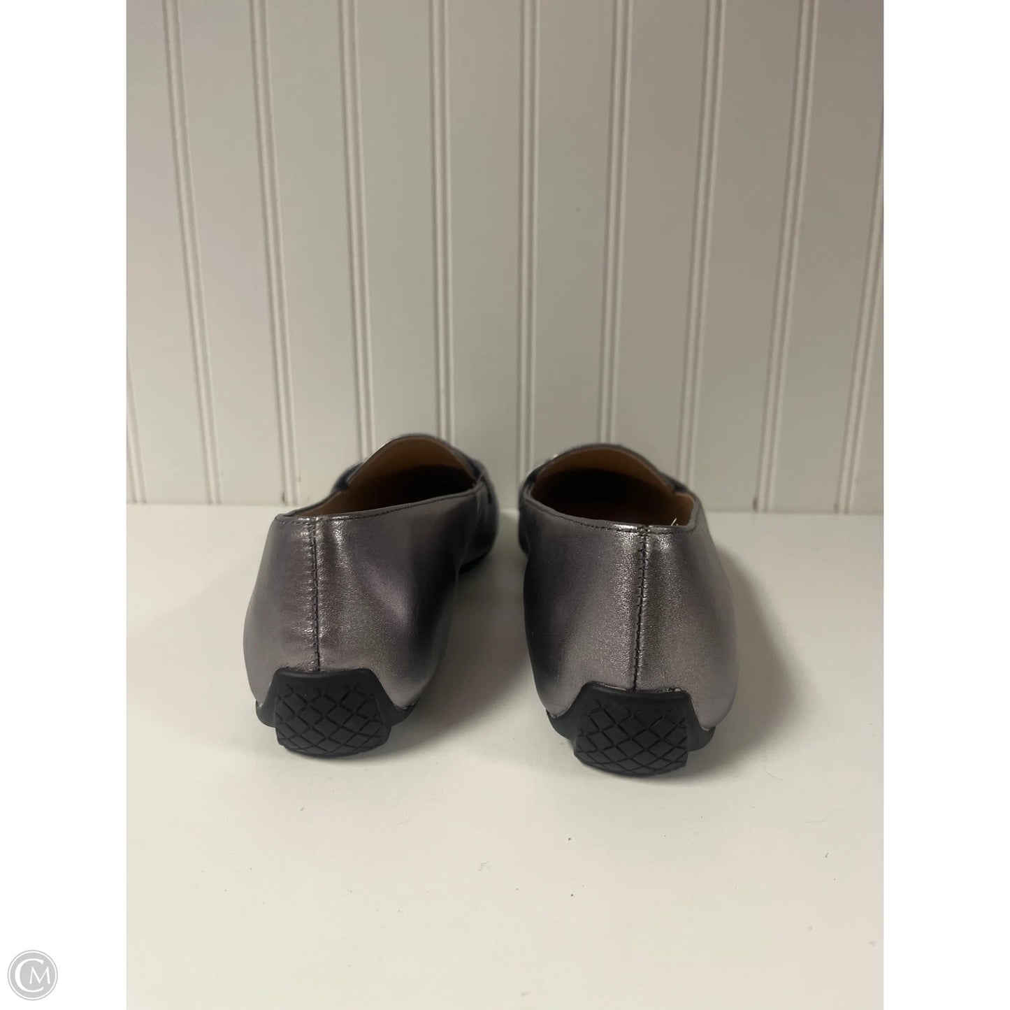 Shoes Flats By Talbots In Silver, Size: 9