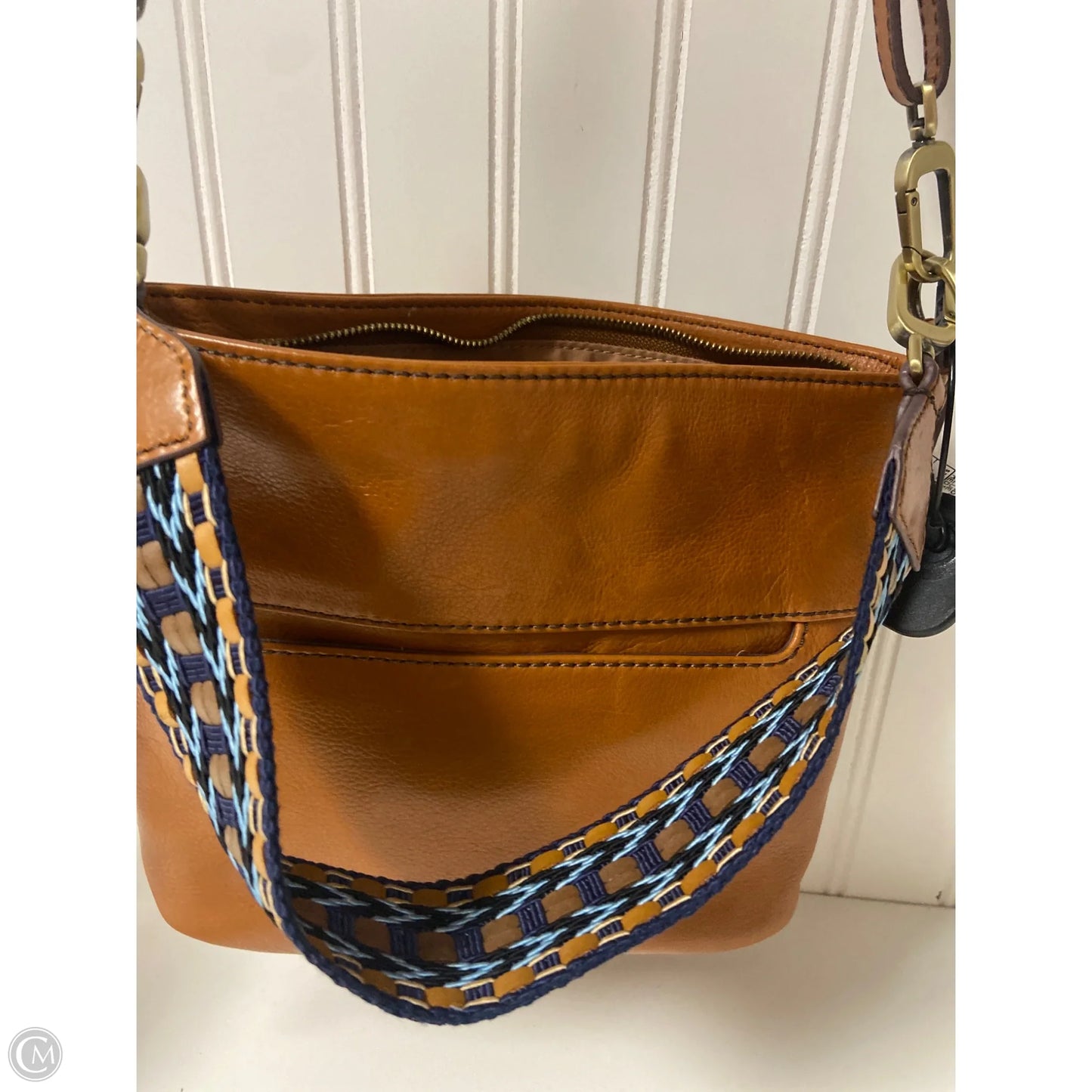 Handbag Leather By Hobo Intl, Size: Medium