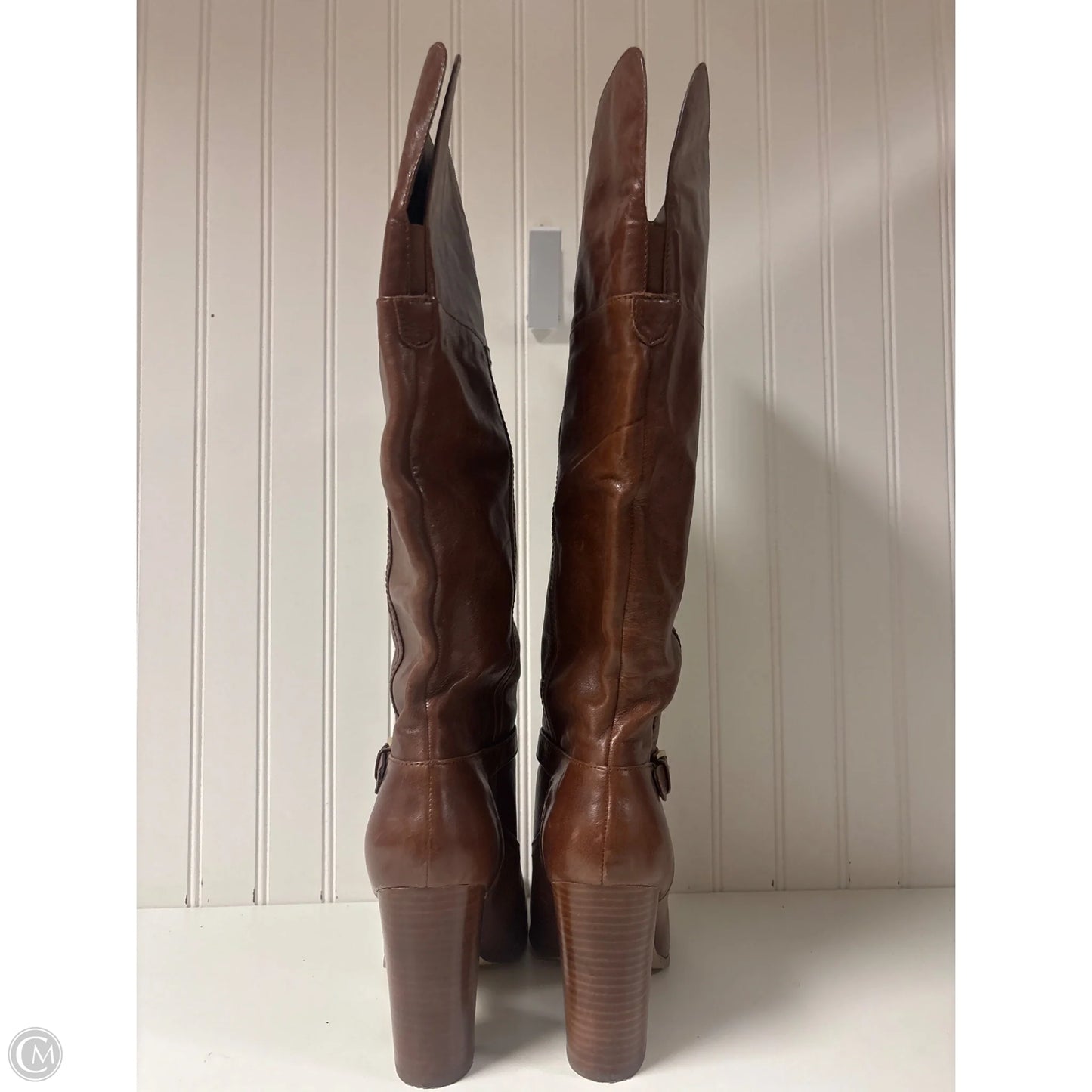 Boots Knee Heels By Audrey Brooke In Brown, Size: 11