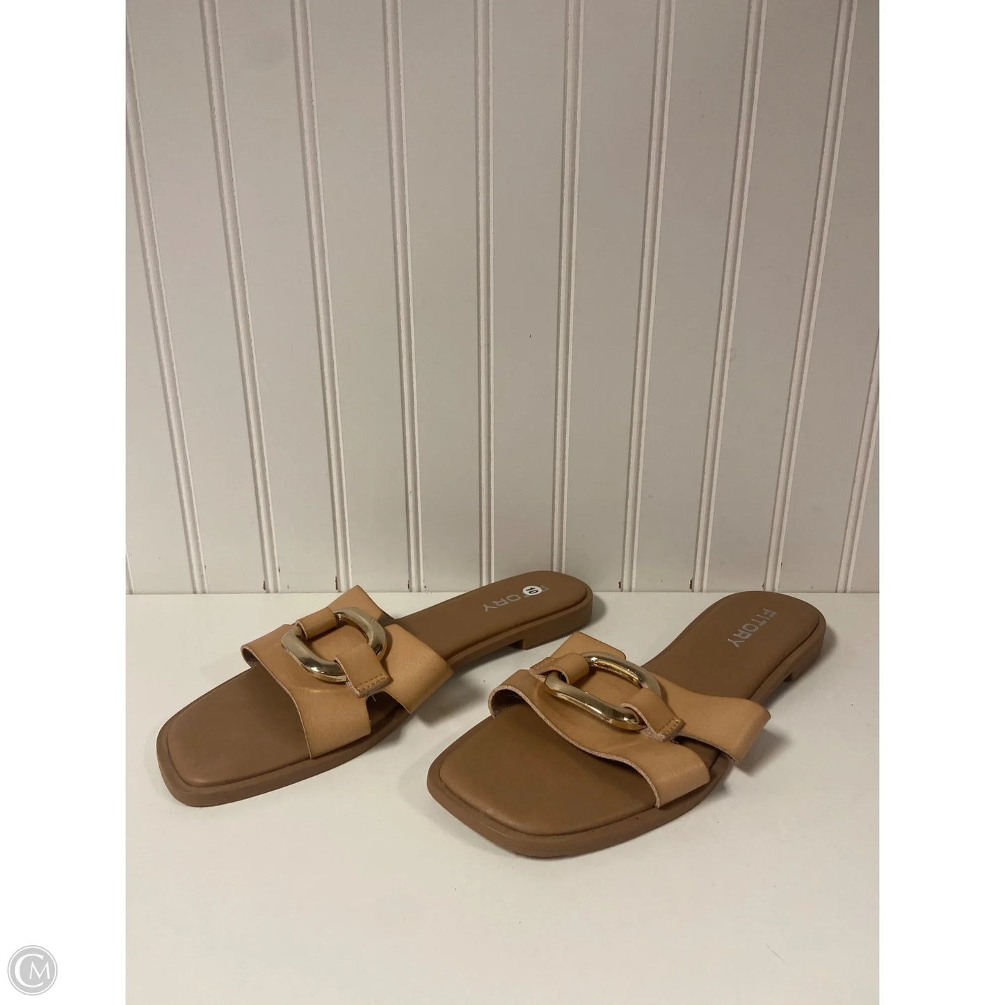 Sandals Flats By Cme In Tan, Size: 10
