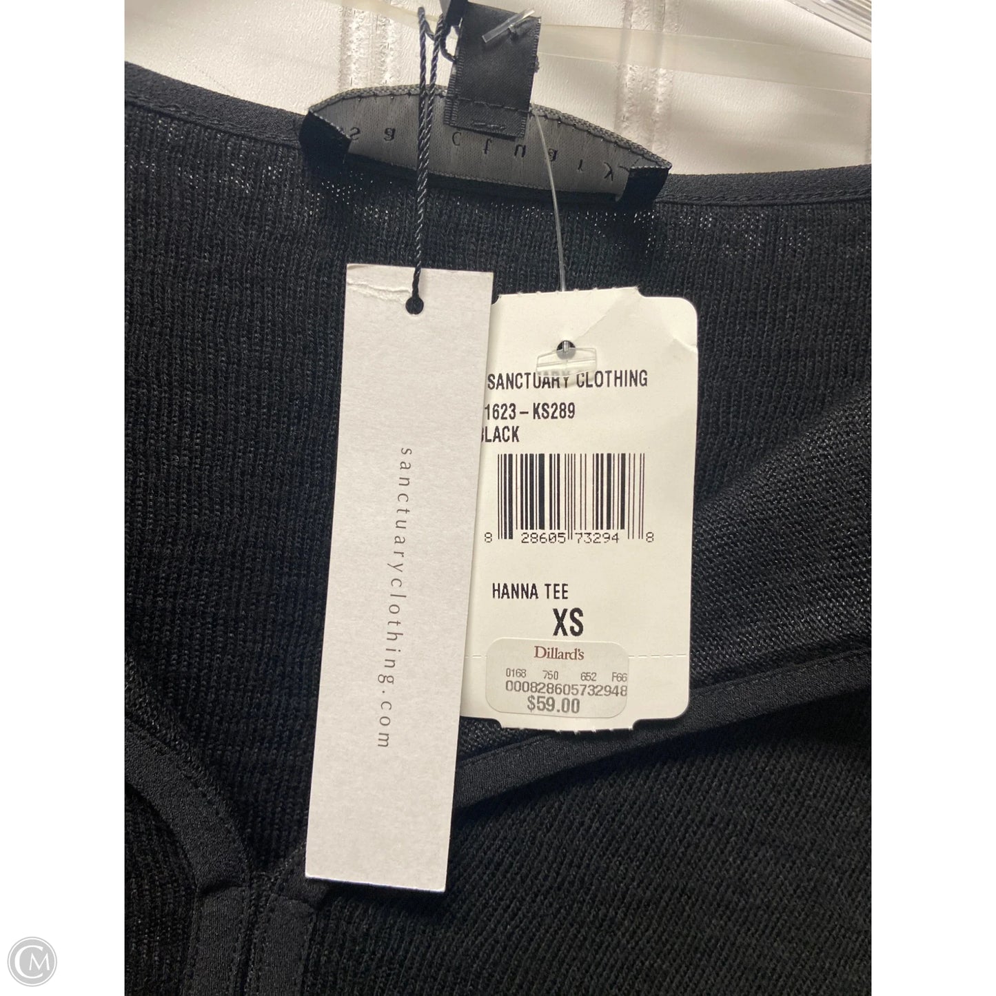Top Long Sleeve By Sanctuary In Black, Size: Xs