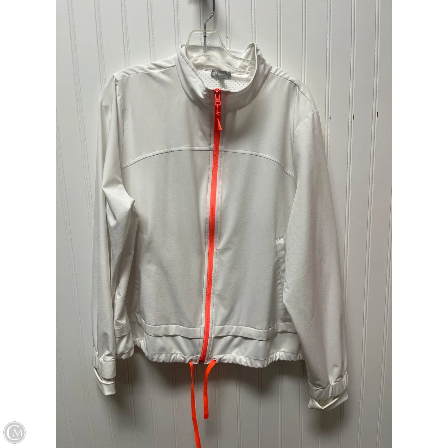 Athletic Jacket By Talbots In White, Size: Xlp
