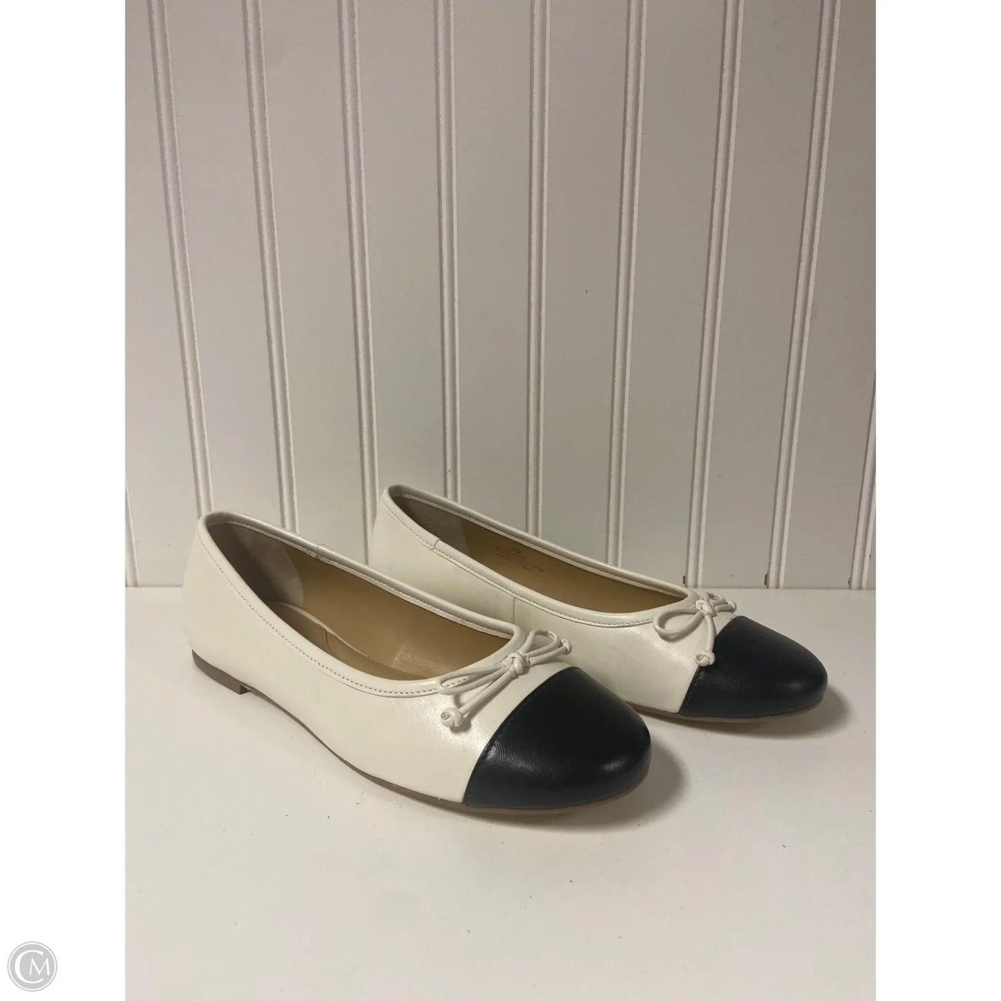 Shoes Flats By Talbots In Black & White, Size: 7