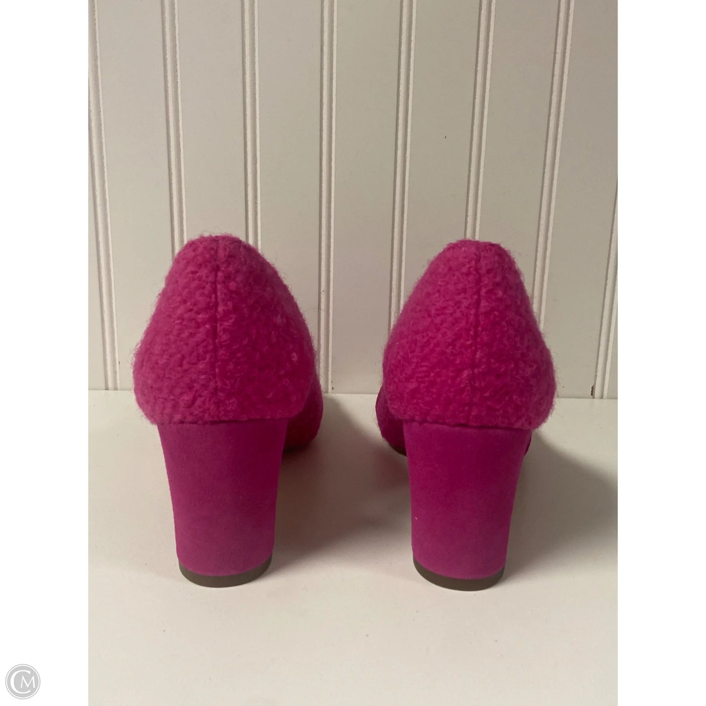 Shoes Heels Block By Talbots In Pink & Purple, Size: 7