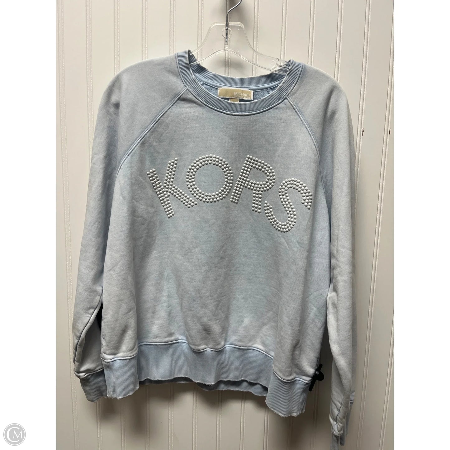 Sweatshirt Crewneck By Michael By Michael Kors In Blue, Size: L