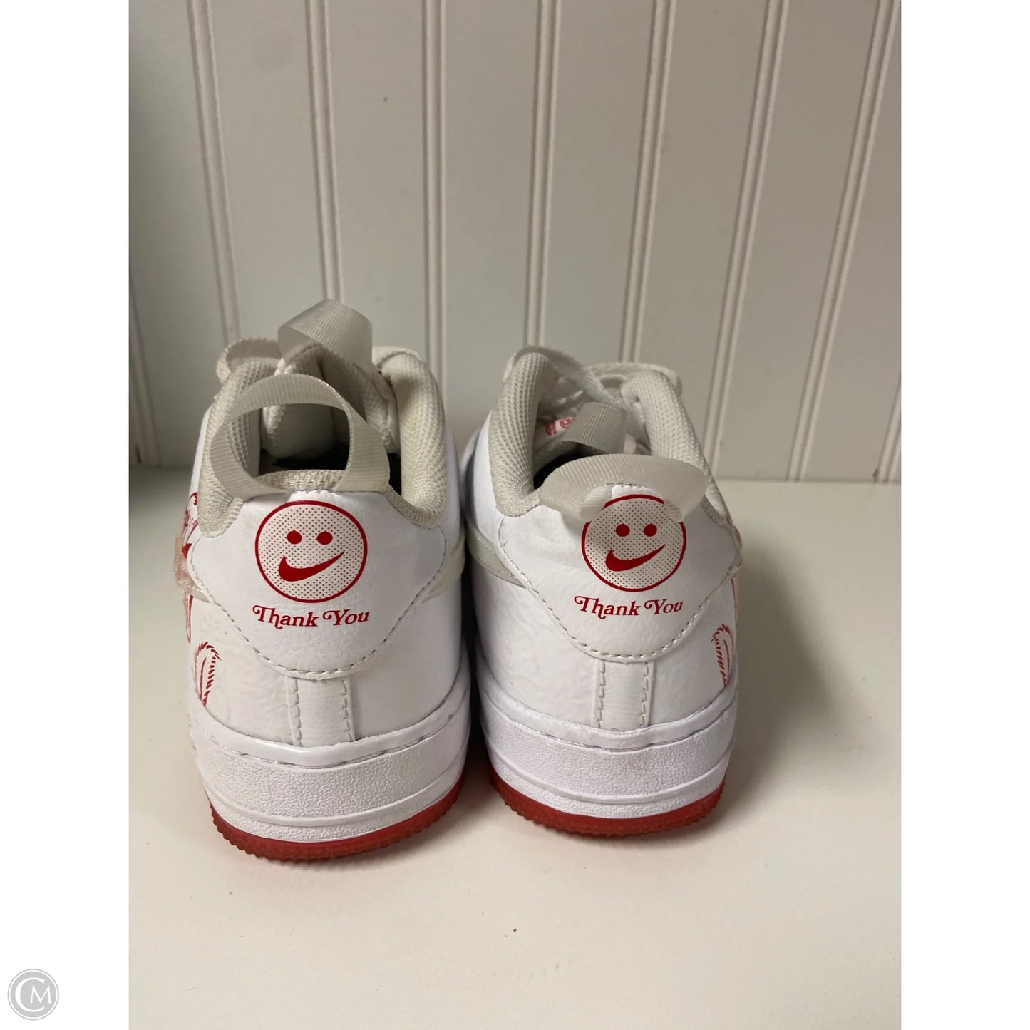 Shoes Sneakers By Nike In Red & White, Size: 7