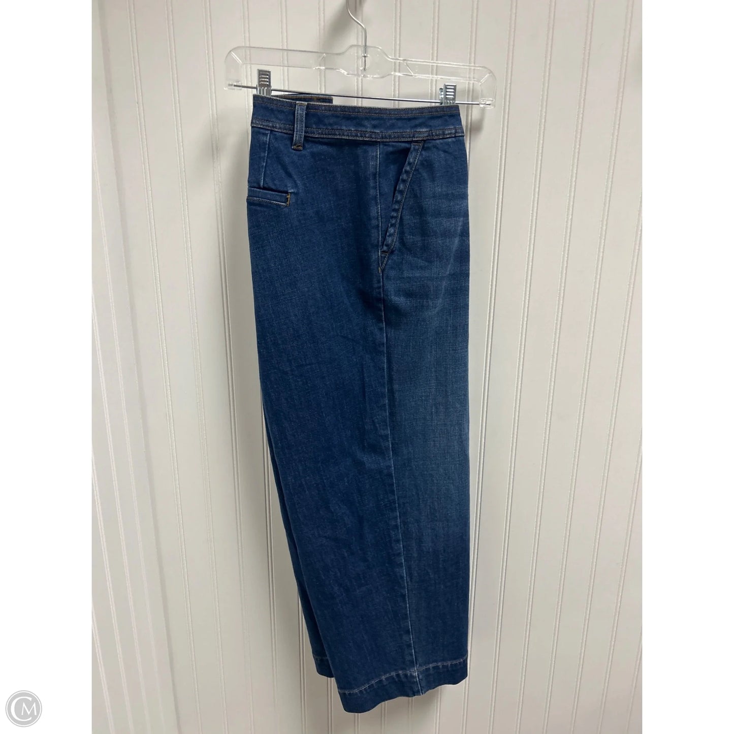 Jeans Cropped By Talbots In Blue Denim, Size: 16