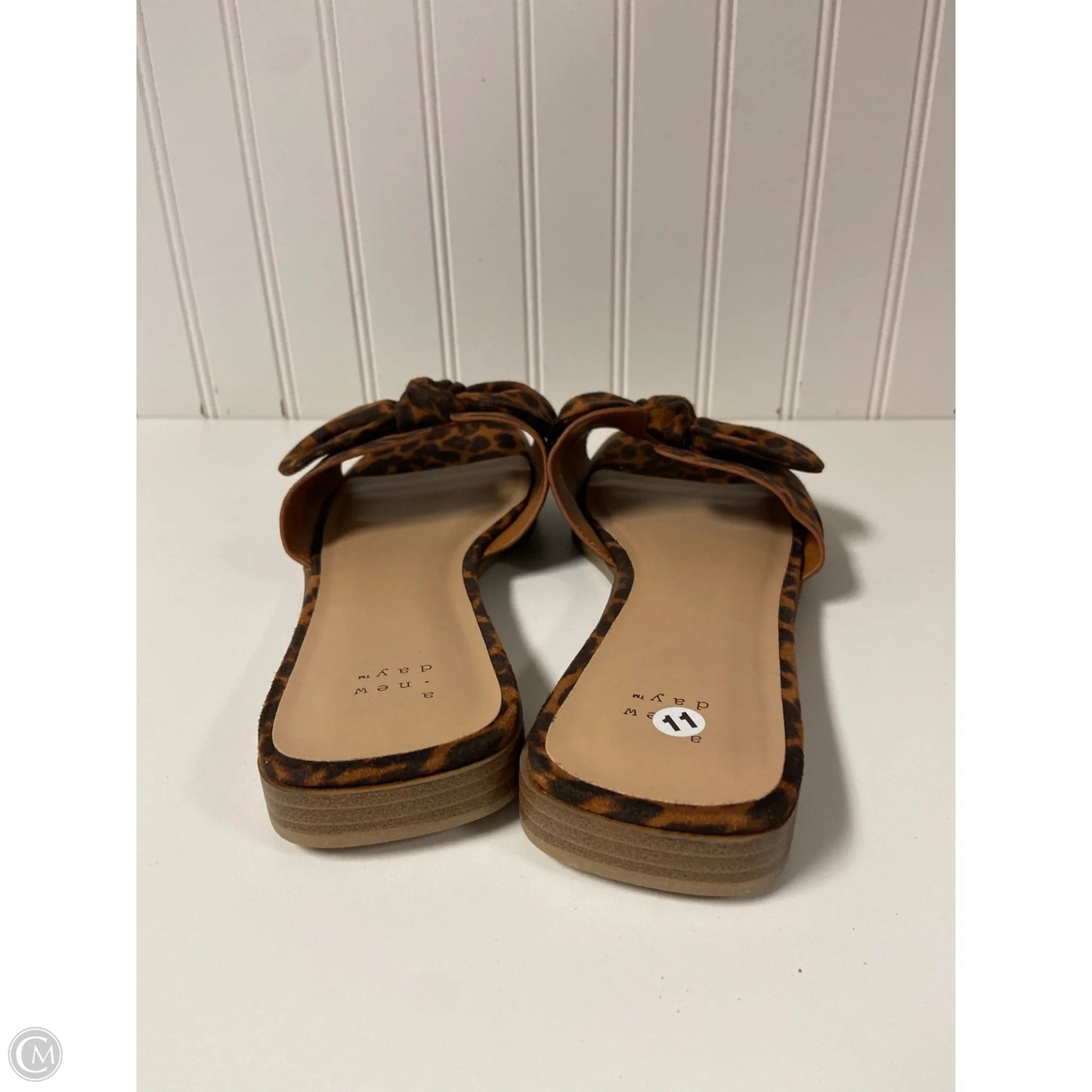 Sandals Flats By A New Day In Animal Print, Size: 11
