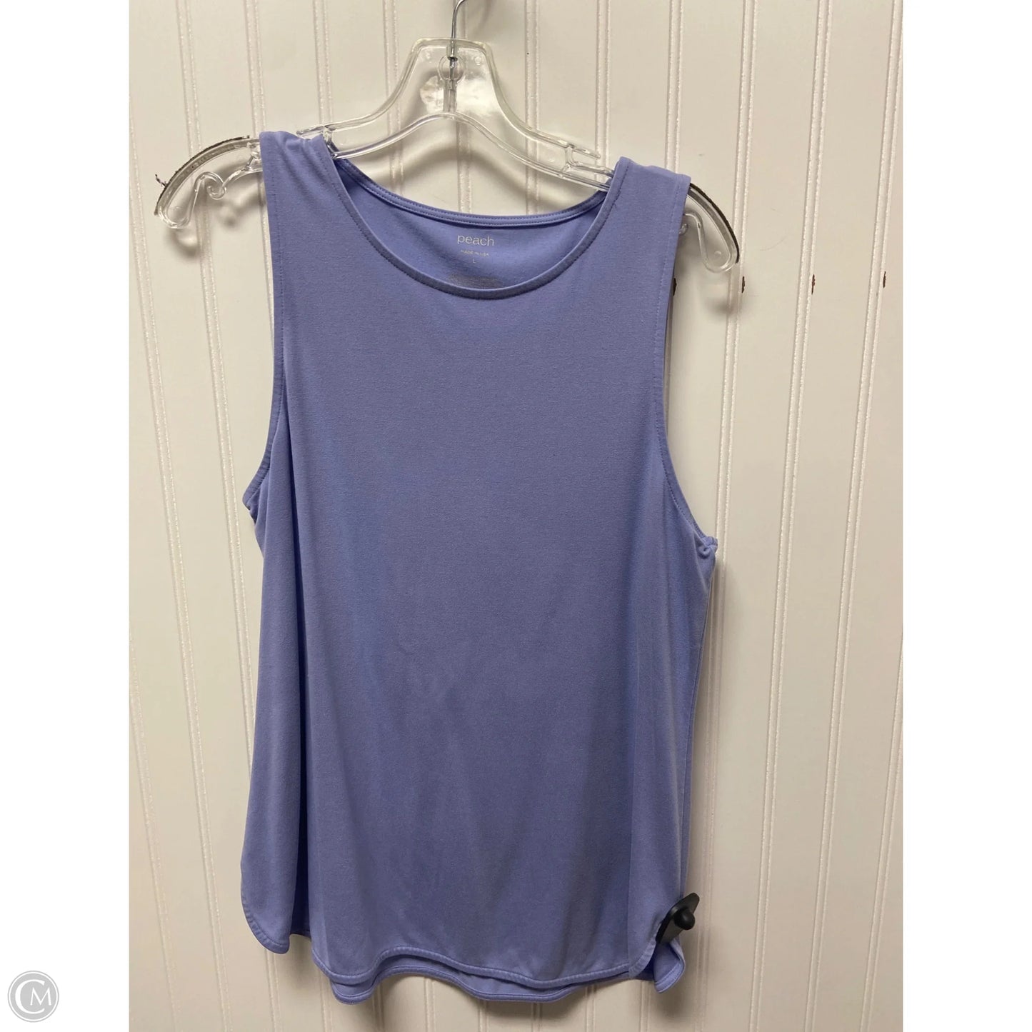 Athletic Tank Top By Peach In Blue, Size: L