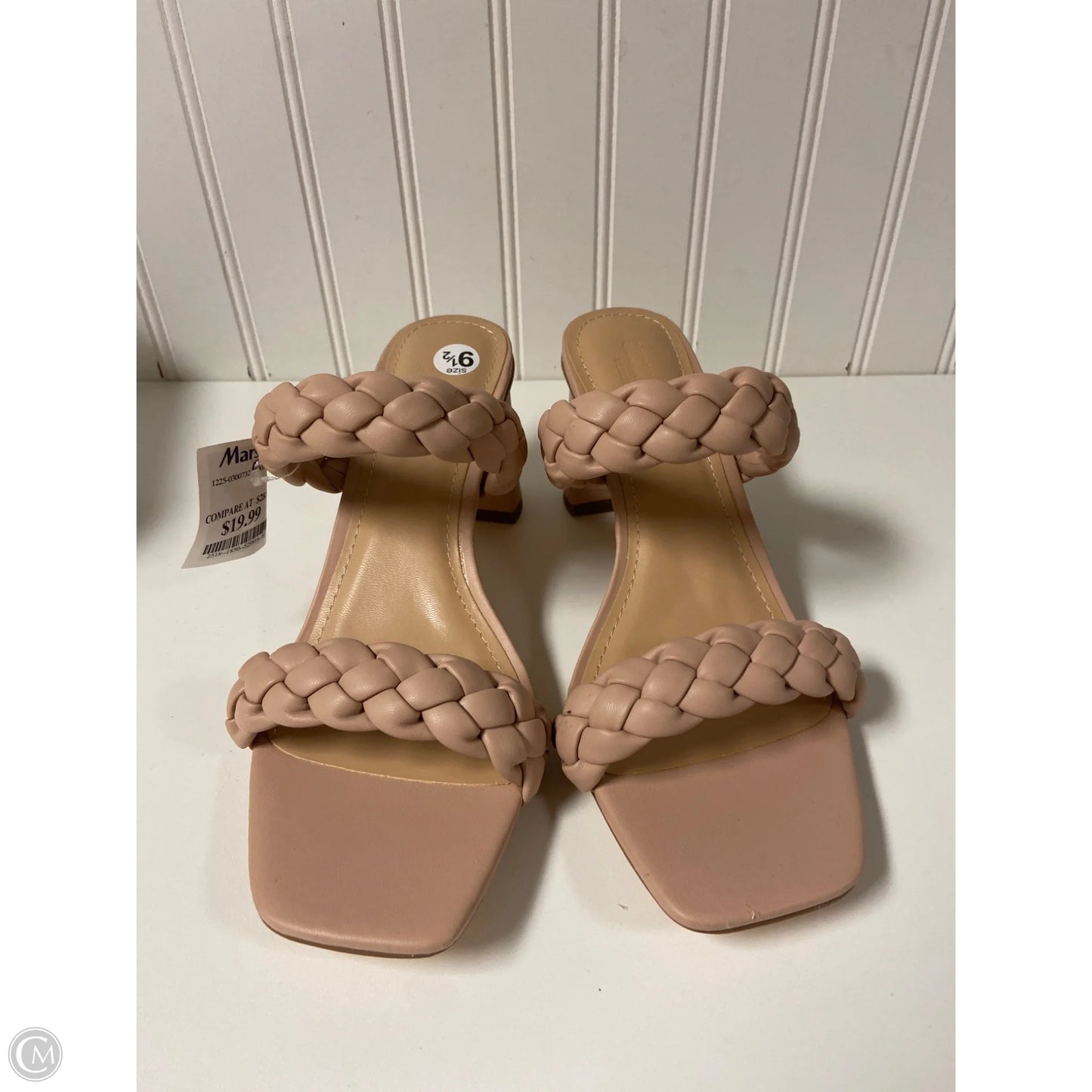 Sandals Heels Block By Cushionaire In Pink, Size: 9.5
