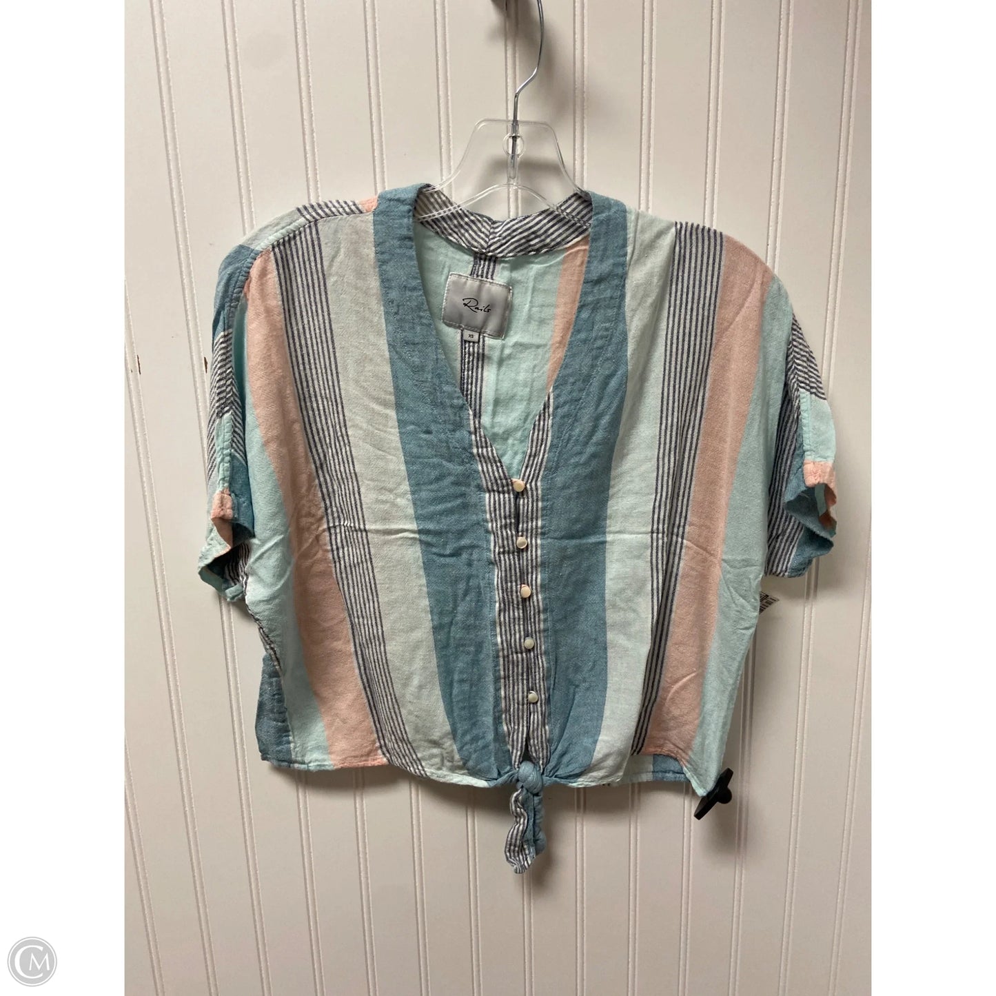 Top Short Sleeve By Rails In Multi-colored, Size: Xs