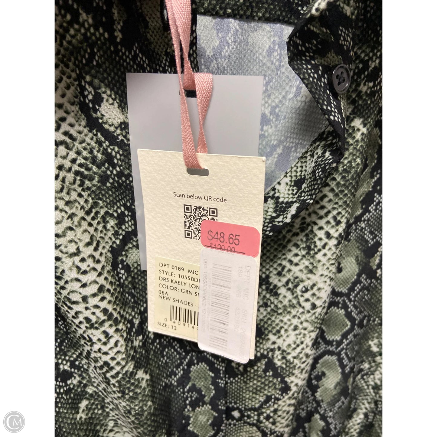 Dress Casual Midi By Alex Marie In Snakeskin Print, Size: L