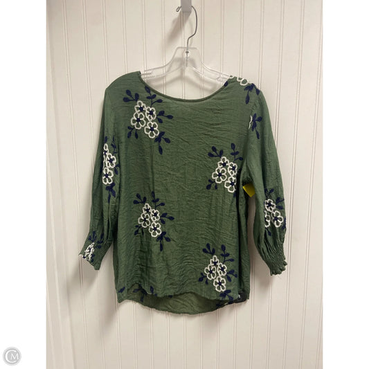 Top Long Sleeve By Clothes Mentor In Green, Size: M