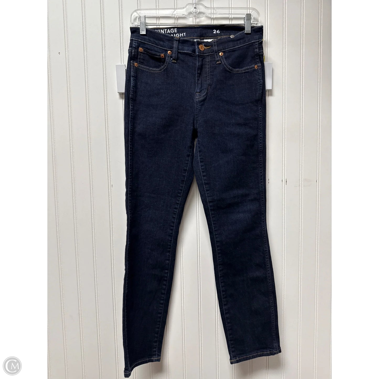 Jeans Straight By J. Crew In Blue Denim, Size: 2