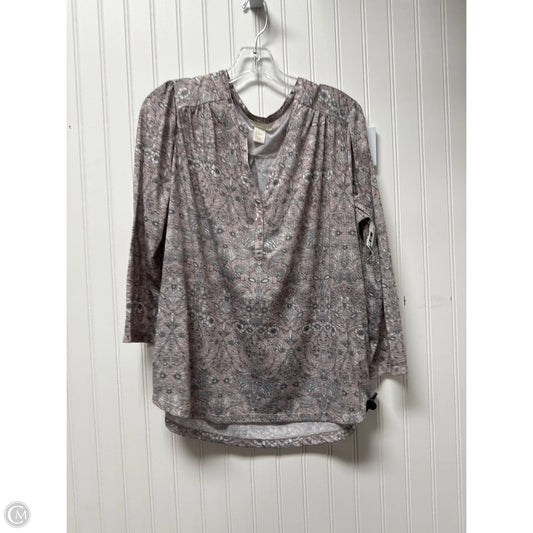Top Long Sleeve By H&m In Pink, Size: L