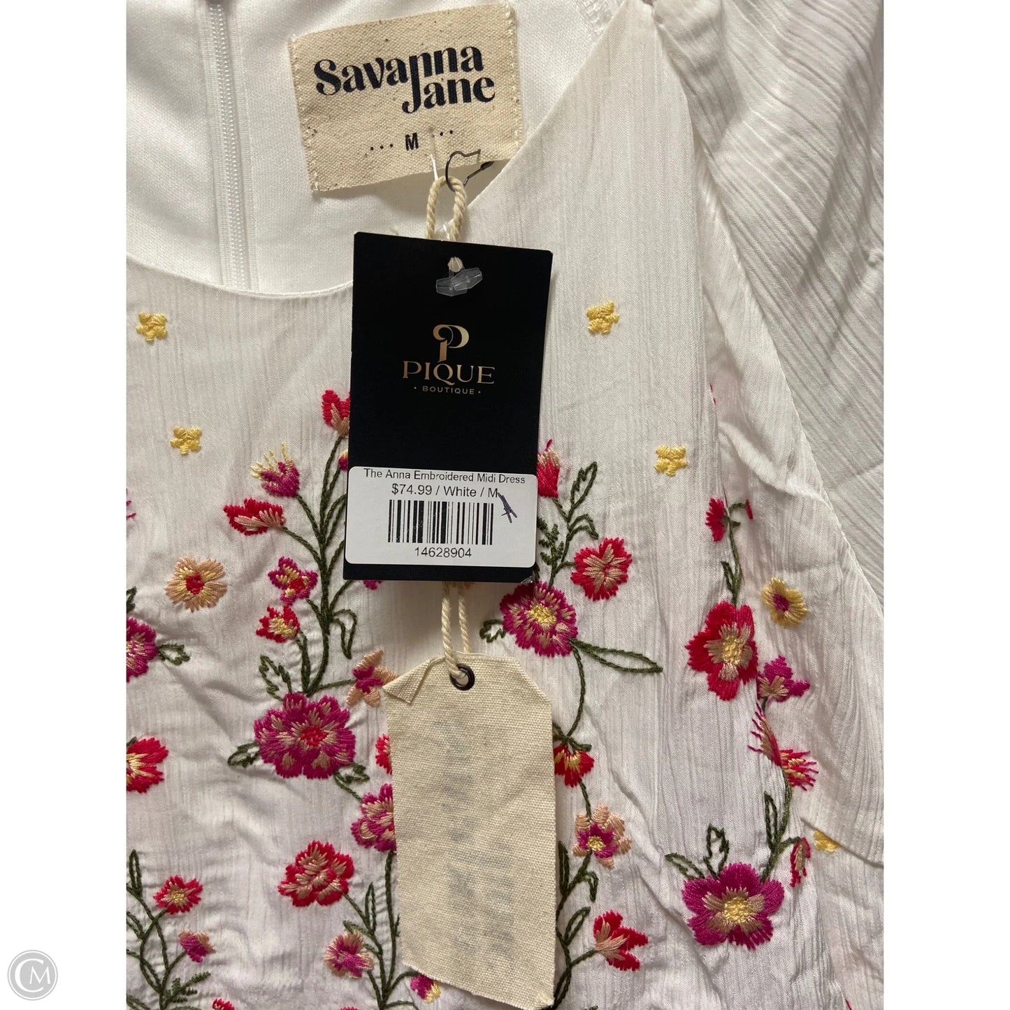 Dress Casual Midi By Savanna Jane In White, Size: M