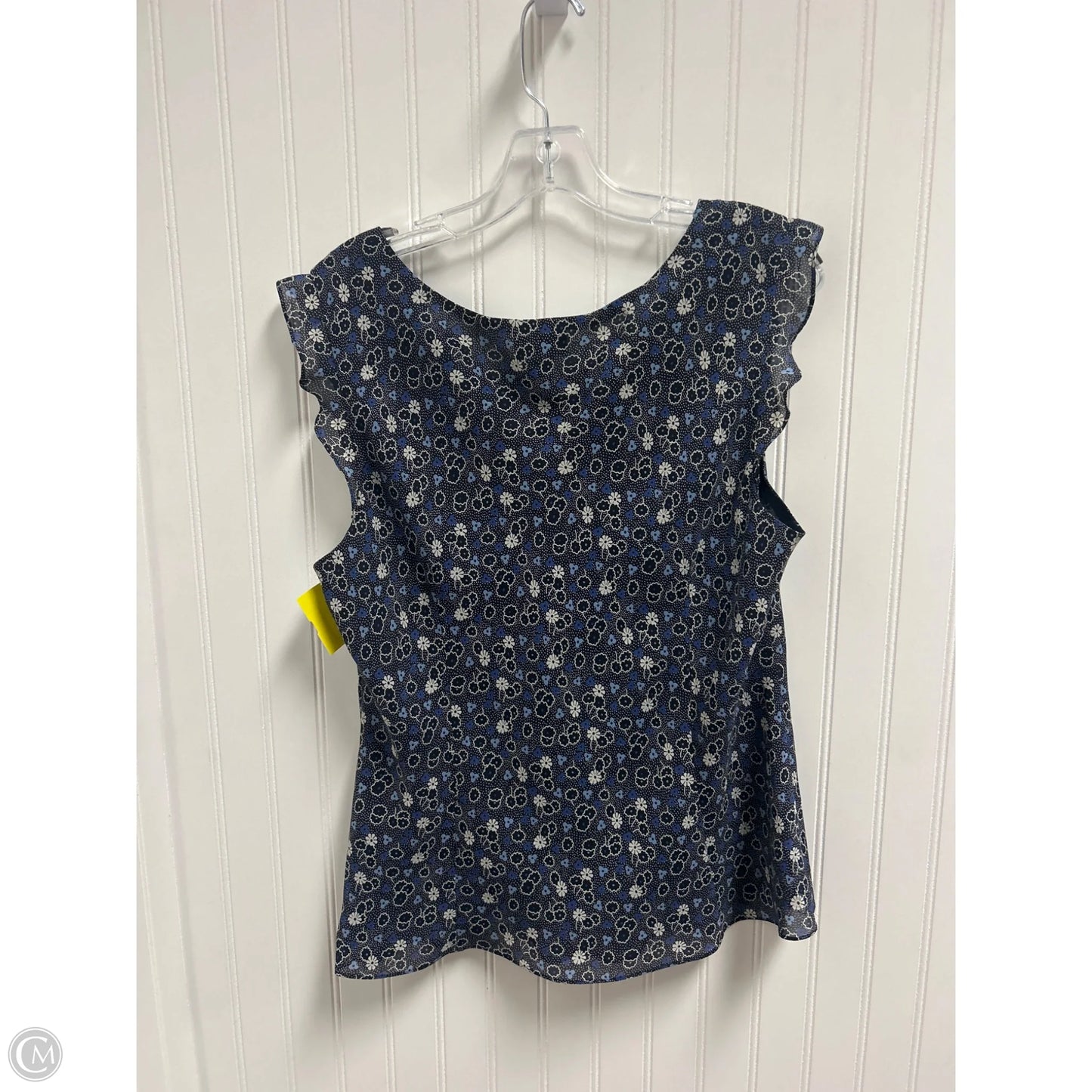 Top Sleeveless By Loft In Blue, Size: Xl