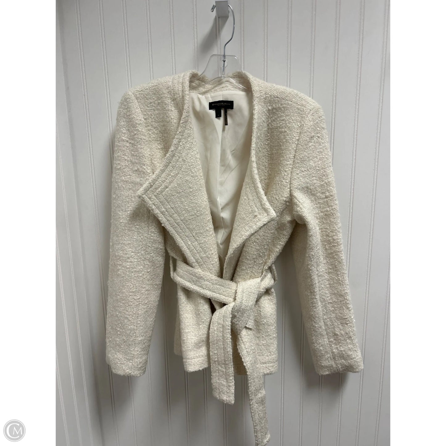 Blazer By Donna Karan In Cream, Size: M