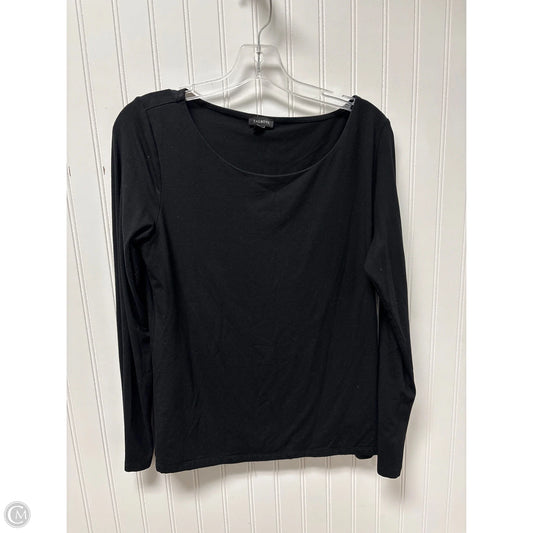 Top Long Sleeve Basic By Talbots In Black, Size: M