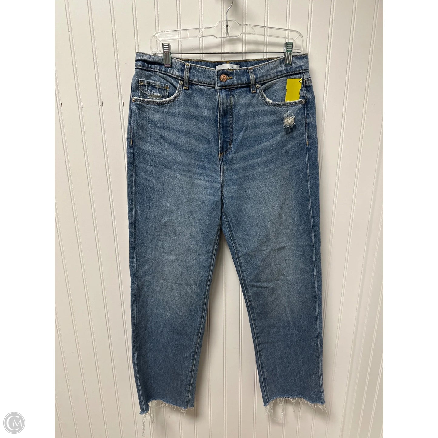 Jeans Straight By Loft In Blue Denim, Size: 8