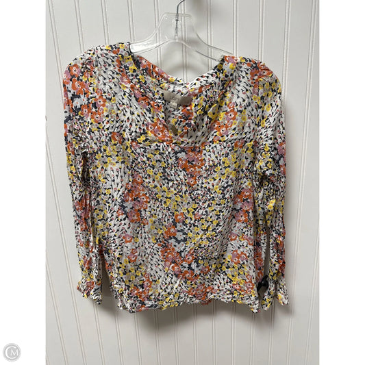 Top Long Sleeve By Loft In Floral Print, Size: Sp