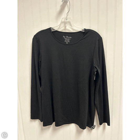 Top Long Sleeve Basic By Chicos In Black, Size: M