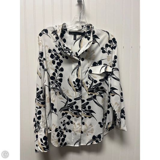 Top Long Sleeve By White House Black Market In White, Size: L