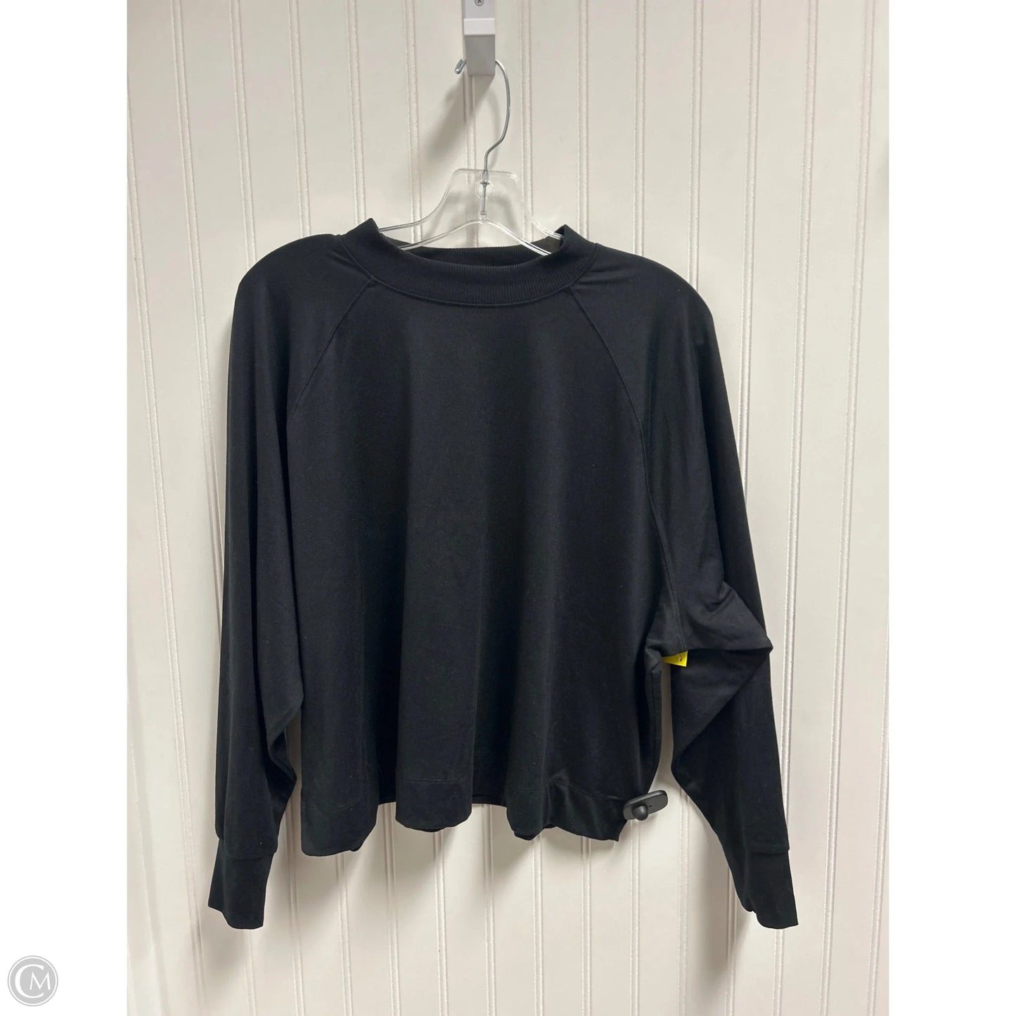 Top Long Sleeve Basic By Clothes Mentor In Black, Size: L