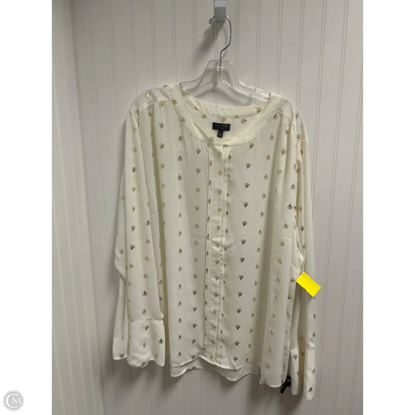 Top Long Sleeve By Clothes Mentor In White, Size: 3x