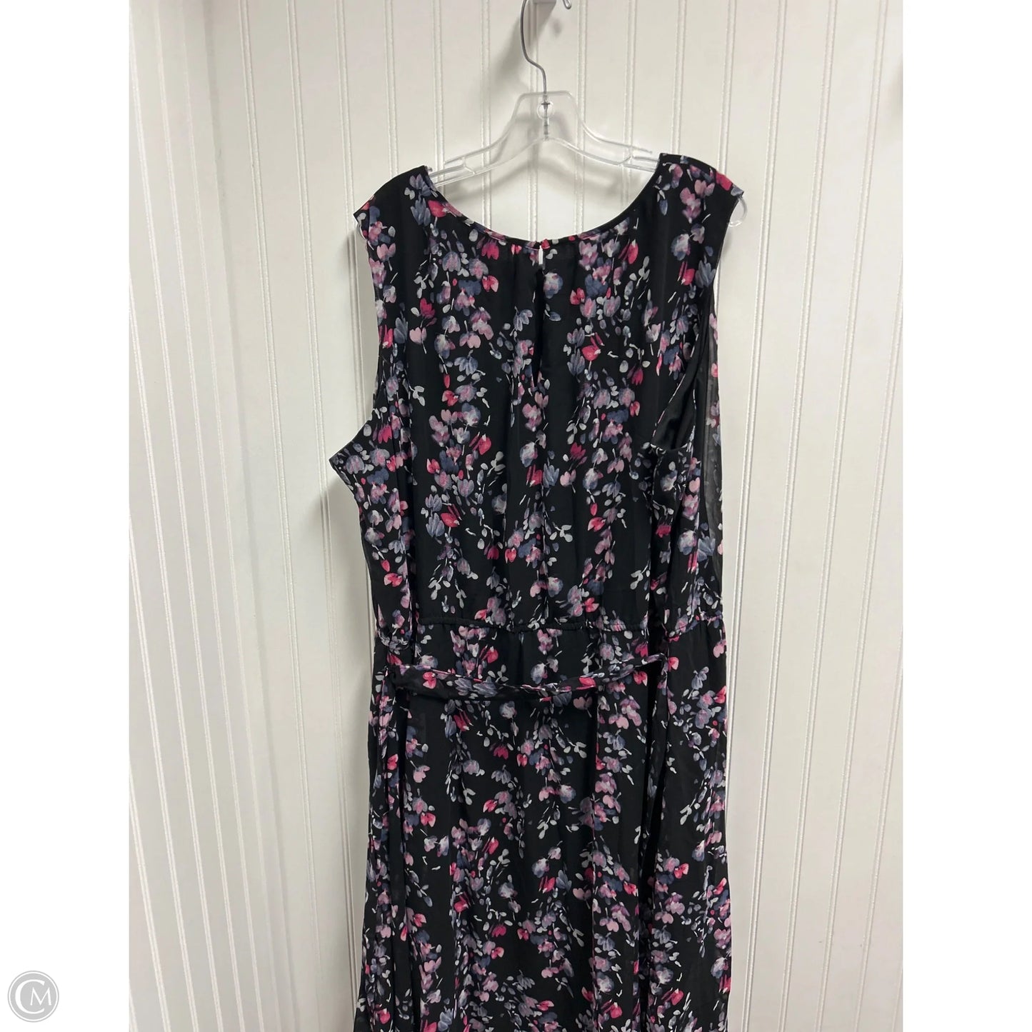Dress Party Midi By Lane Bryant In Black & Pink, Size: 4x