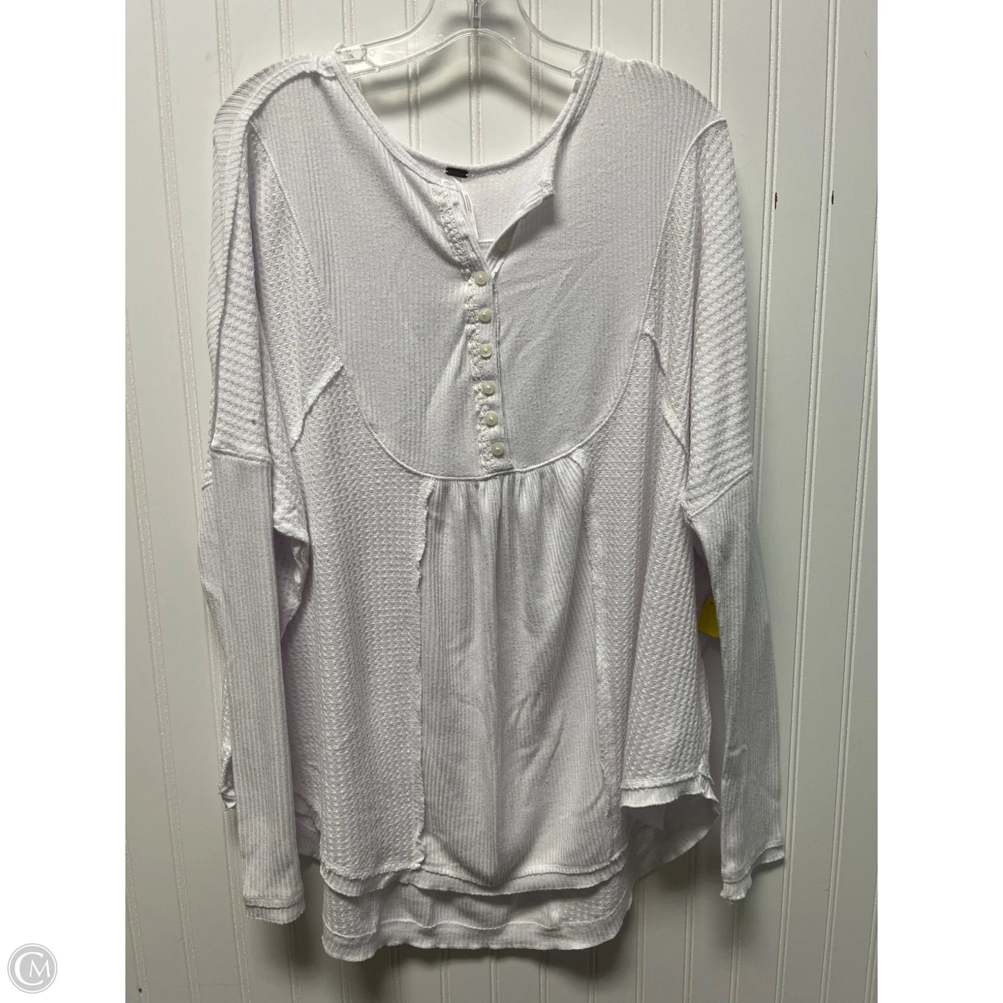 Top Long Sleeve By Free People In White, Size: M