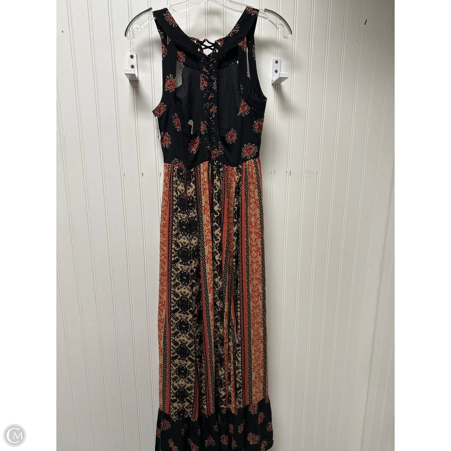Dress Casual Maxi By Free People In Black & Red, Size: S
