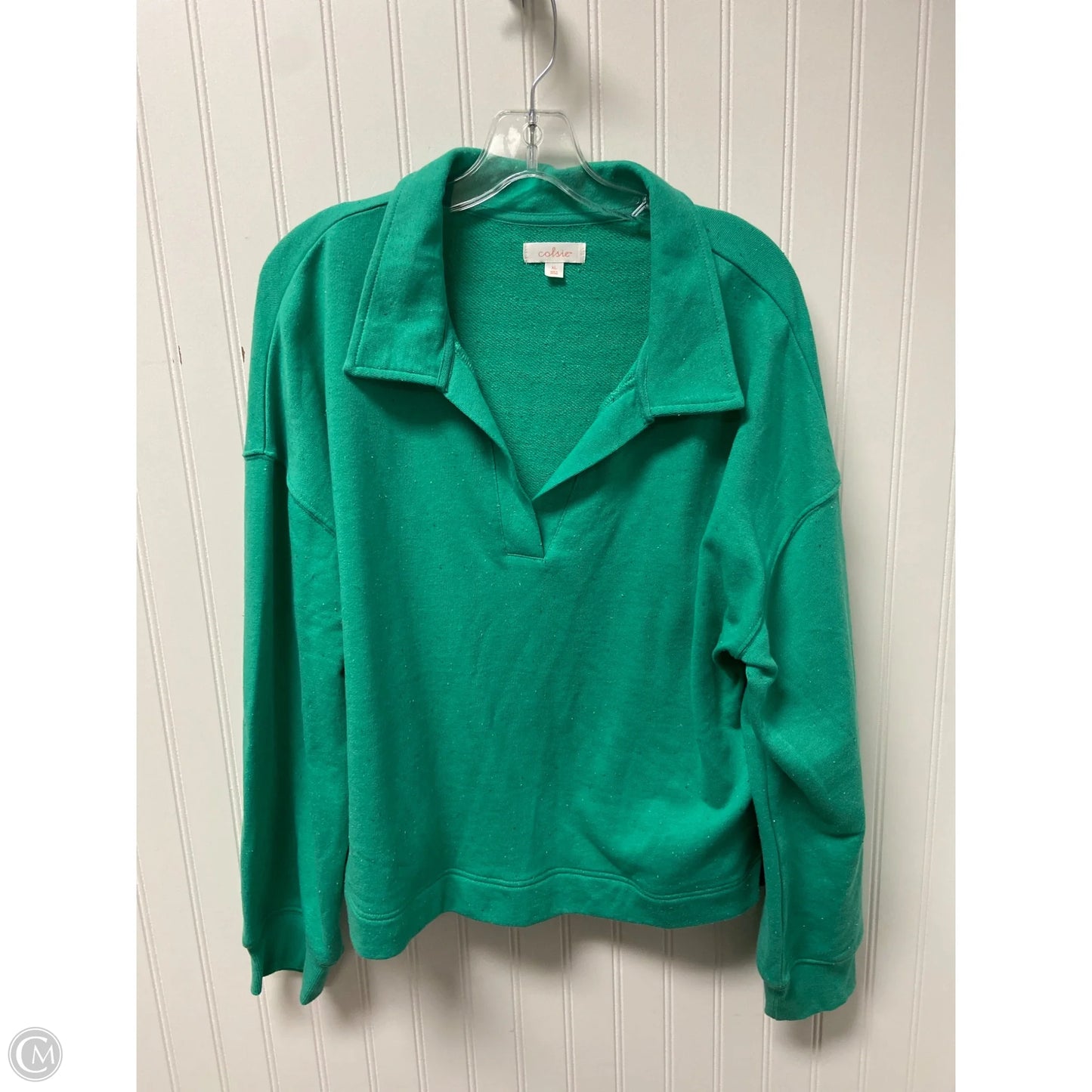Top Long Sleeve By Colsie In Green, Size: Xl