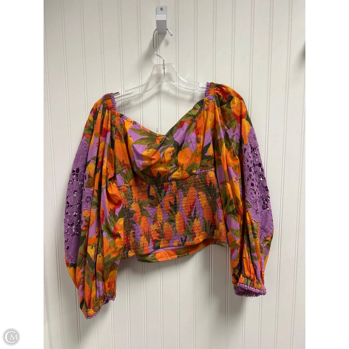 Top Long Sleeve By Farm Rio In Multi-colored, Size: Xl