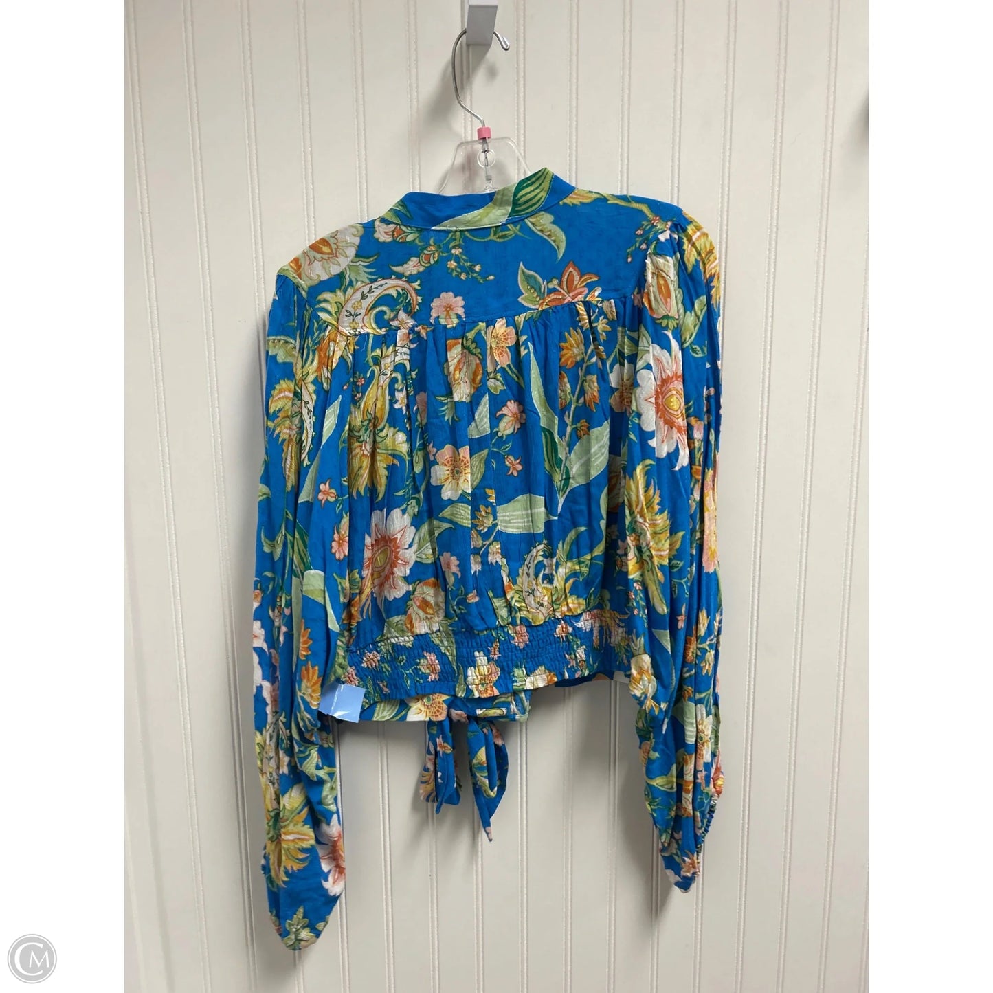 Top Long Sleeve By Rachel Zoe In Blue, Size: Xl