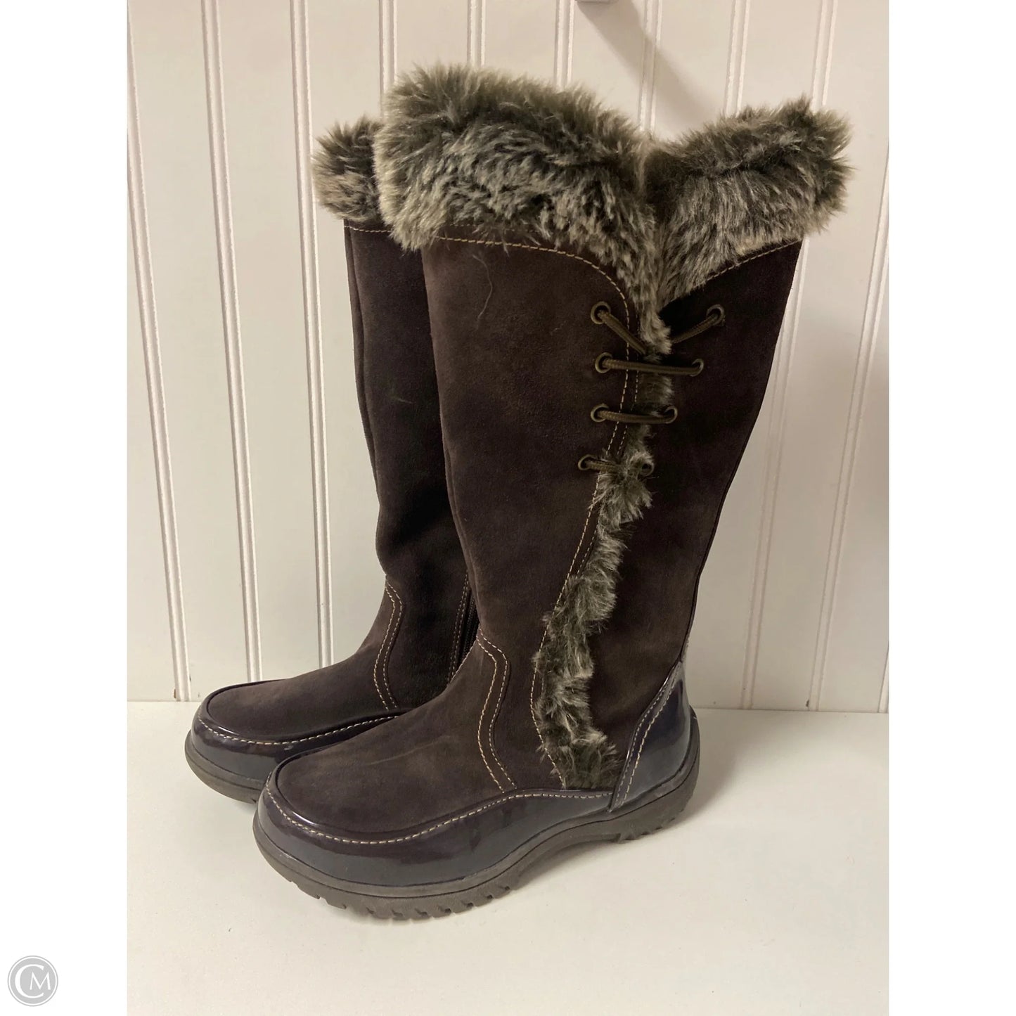 Boots Mid-calf Flats By Sporto In Brown, Size: 7