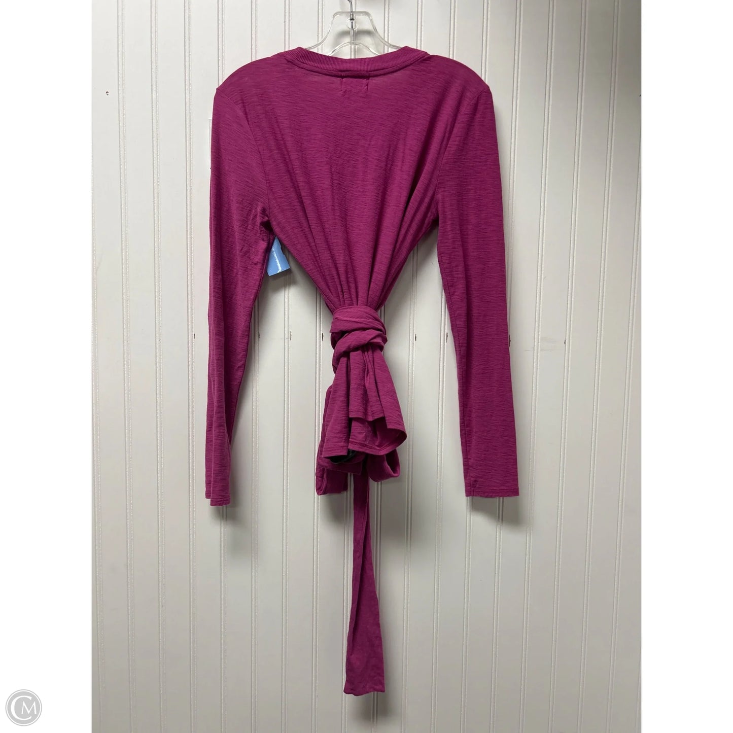 Top Long Sleeve By Nation In Purple, Size: M