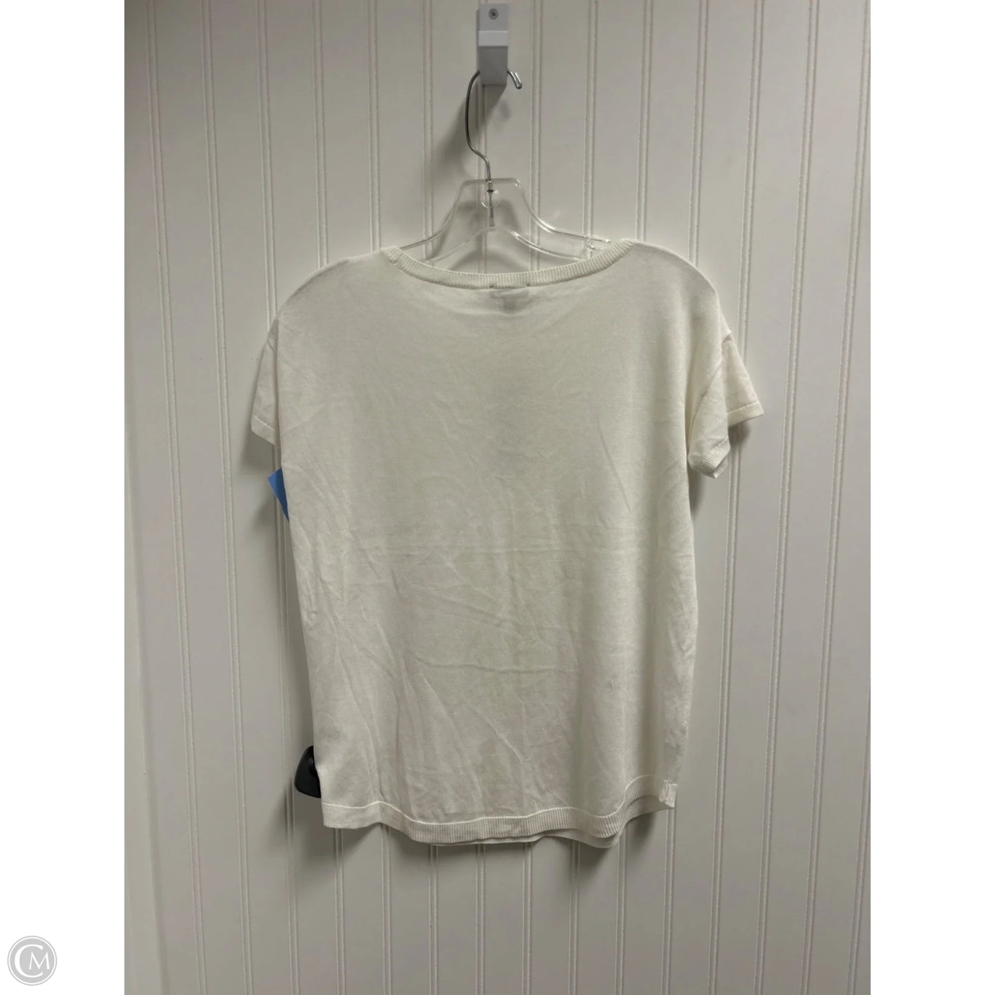 Top Short Sleeve Basic By Talbots In White, Size: Sp