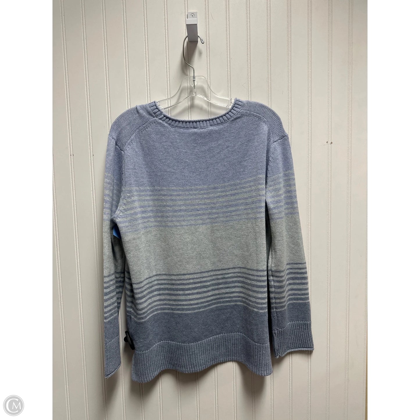 Sweater By Ella Moss In Blue & Green, Size: M