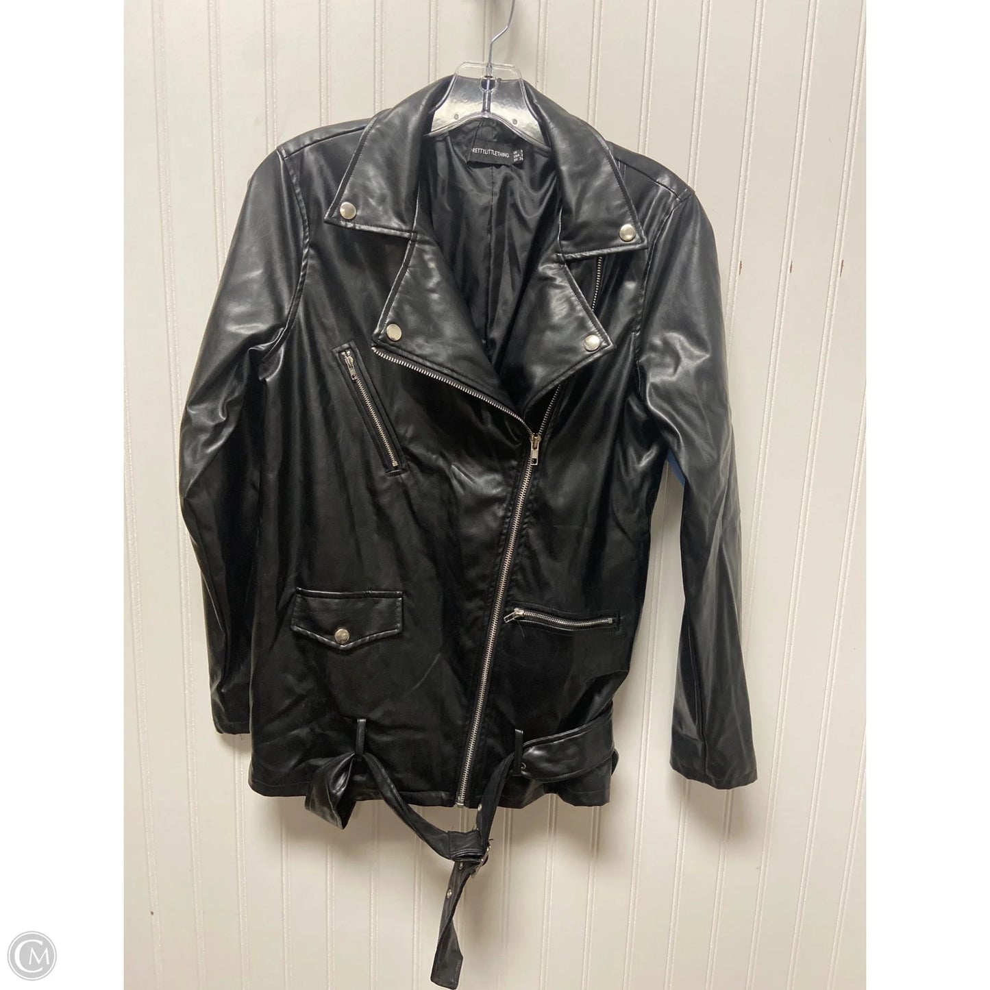 Jacket Moto By Pretty Little Thing In Black, Size: Xs