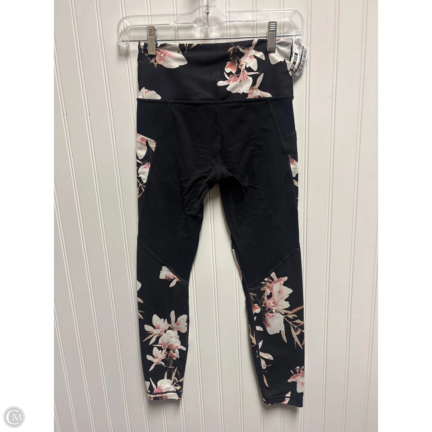 Athletic Leggings Capris By Athleta In Black & Cream, Size: Xs