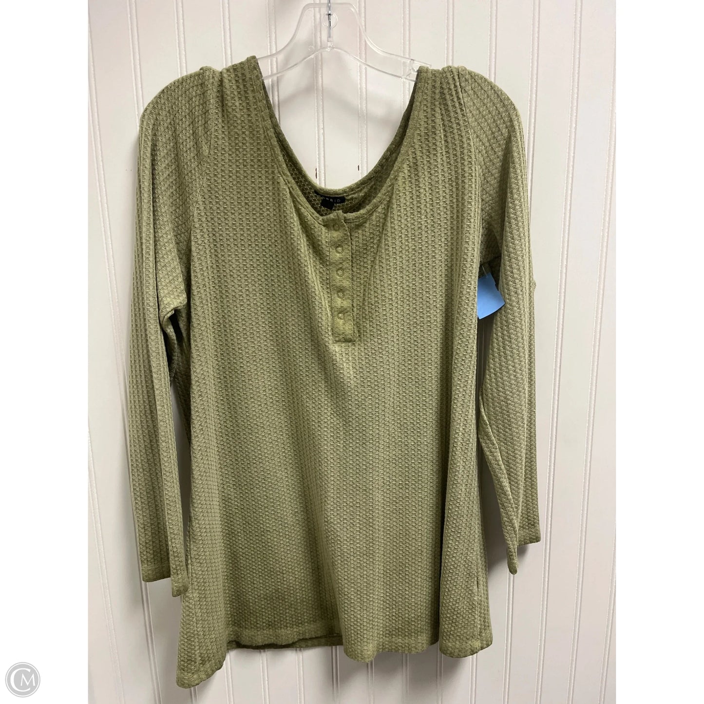 Top Long Sleeve By Torrid In Green, Size: M