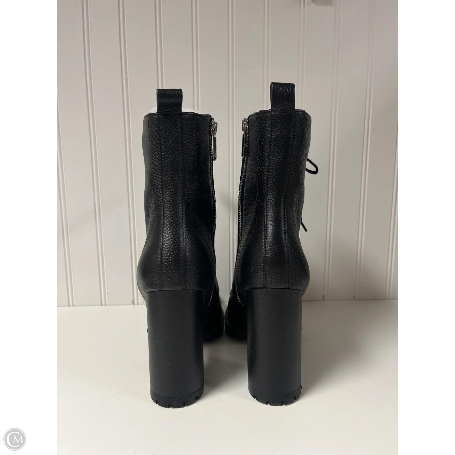 Boots Designer By Karl Lagerfeld In Black, Size: 9