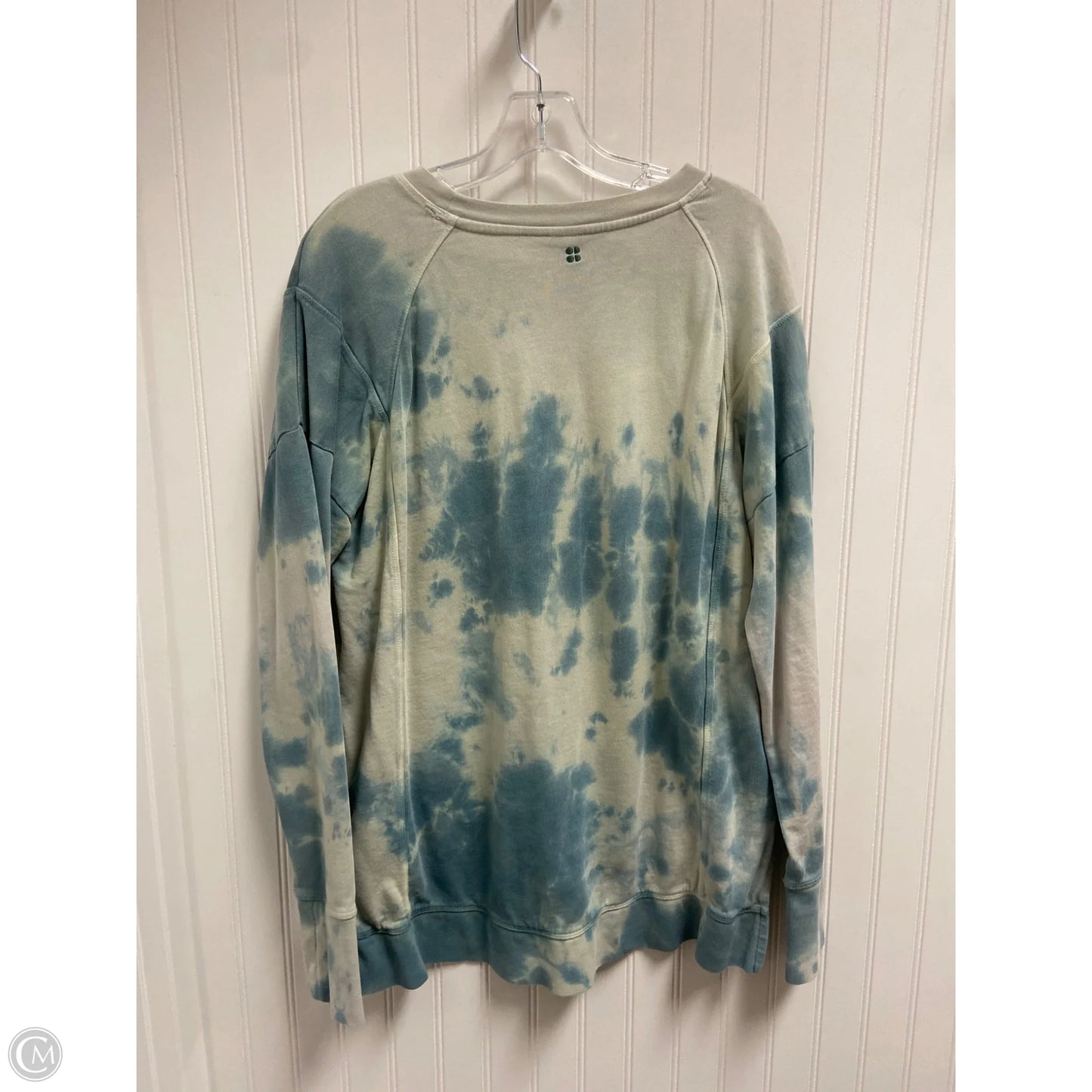 Athletic Sweatshirt Crewneck By Sweaty Betty In Tie Dye Print, Size: M