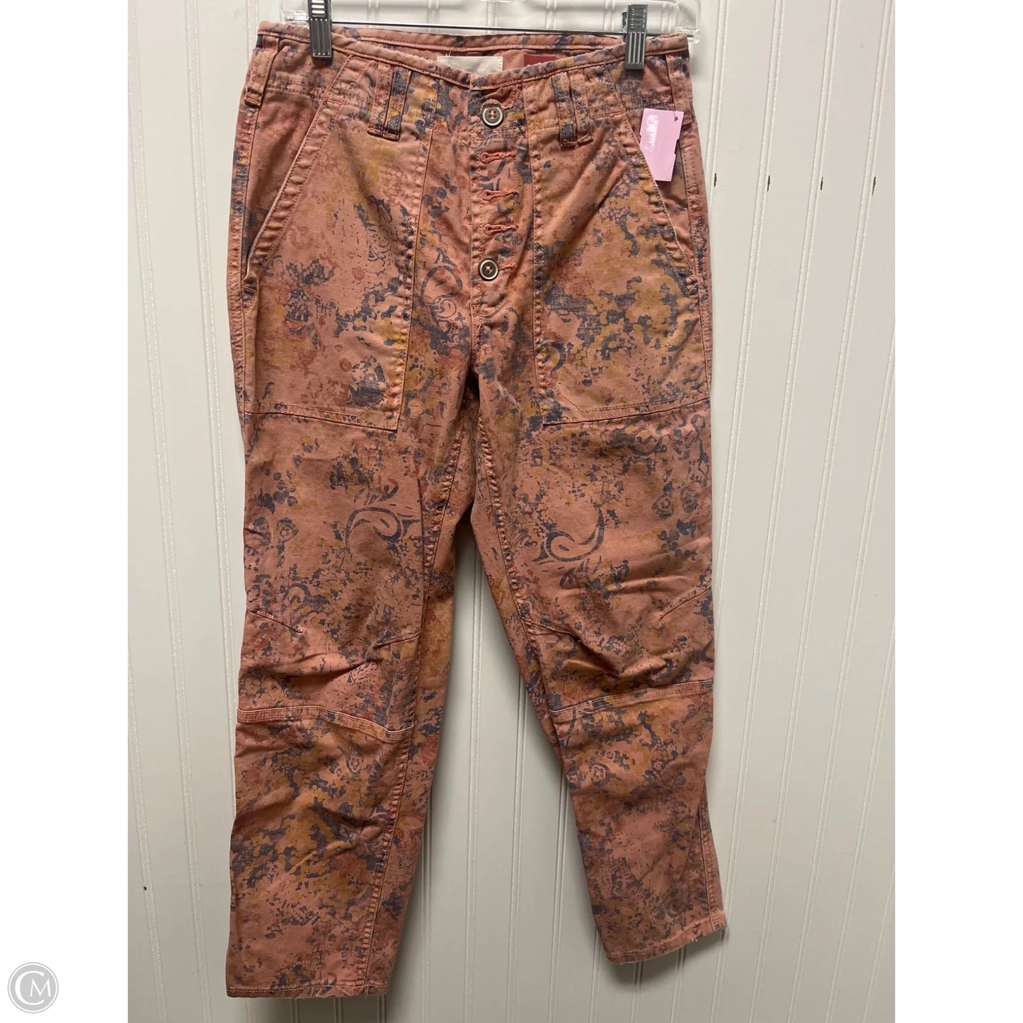 Jeans Straight By Anthropologie In Pink, Size: 4