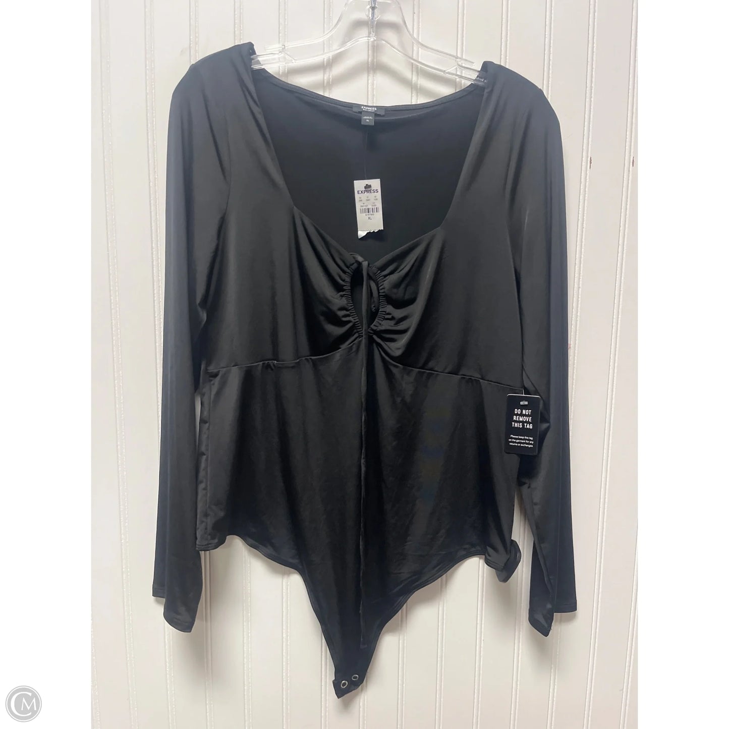 Bodysuit By Express In Black, Size: Xl