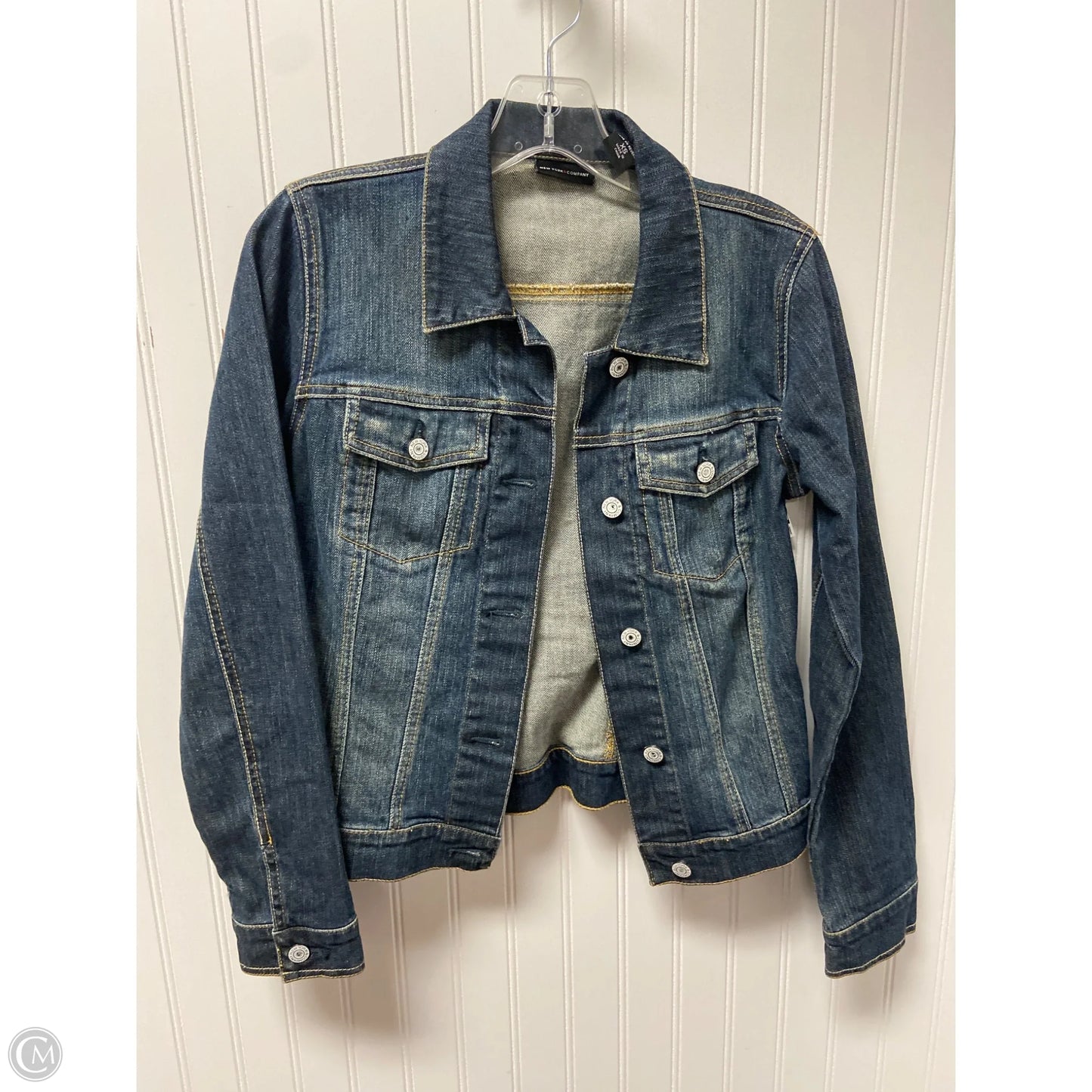 Jacket Denim By New York And Co In Blue Denim, Size: Xs