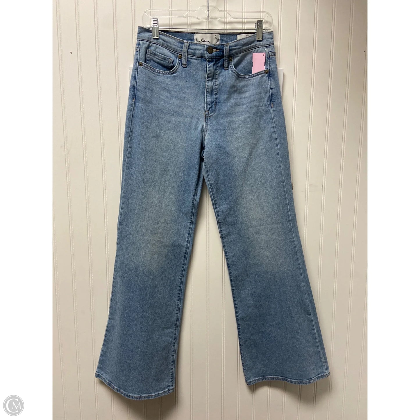 Jeans Flared By Sam Edelman In Blue Denim, Size: 6
